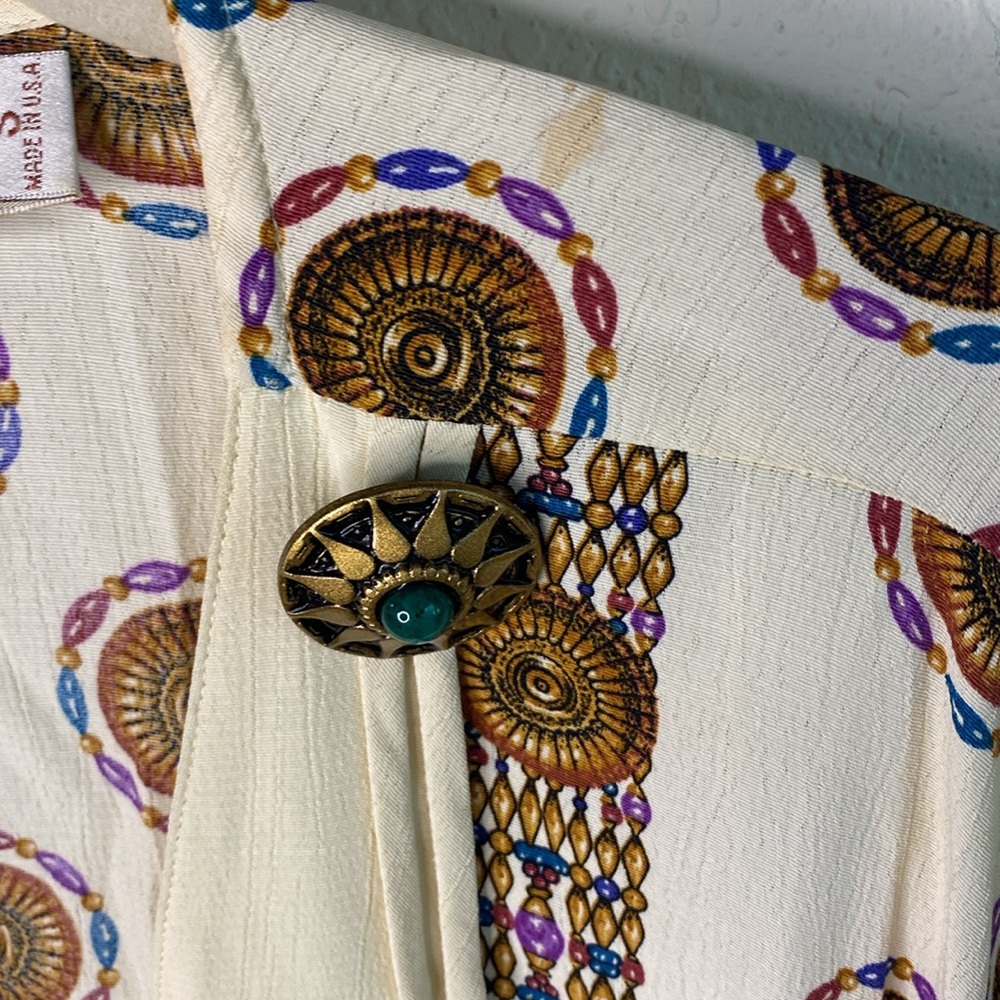 SOLD❣️❣️Vintage 80s/90s Componix Western Beaded/Tasseled Shirt Jacket✨ - Picture 8 of 9